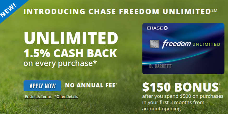 Chase Freedom Credit Card Zero APR Terms