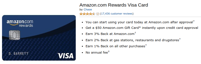 Amazon Rewards VISA Credit Card